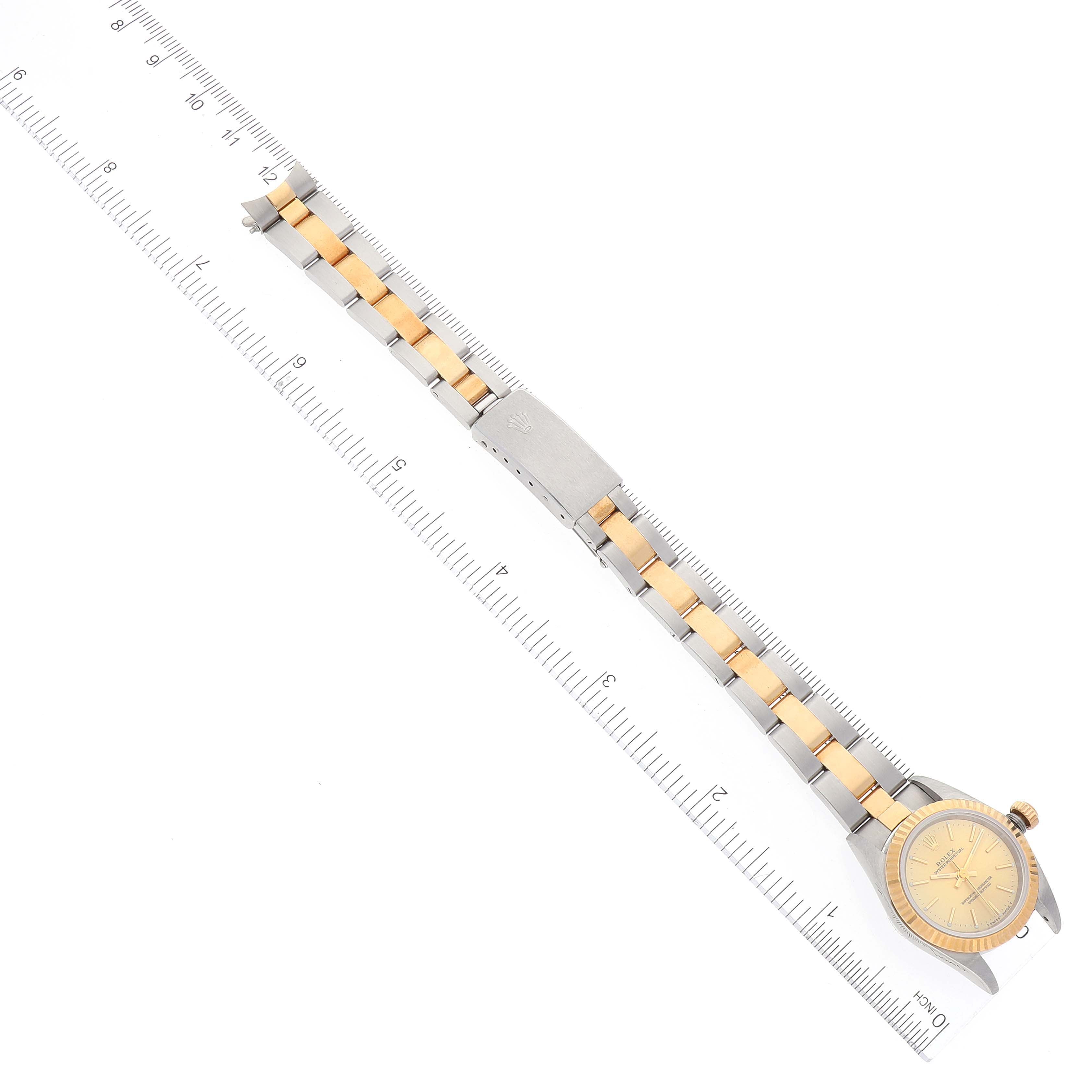 Rolex Oyster Perpetual Steel Yellow Gold Ladies Watch 76193 Unworn NOS
