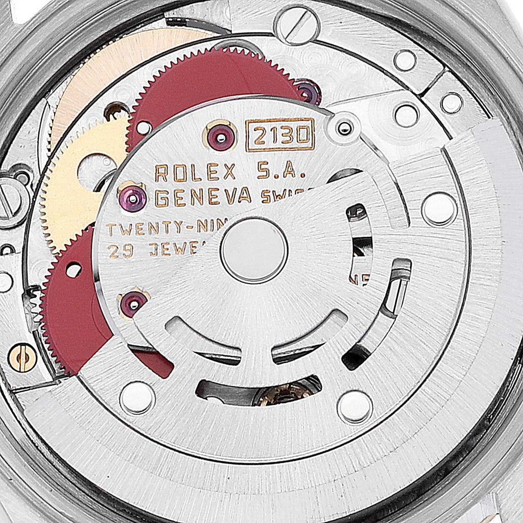 Rolex Oyster Perpetual Steel Yellow Gold Silver Dial Ladies Watch 67193