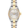Rolex Oyster Perpetual Steel Yellow Gold Silver Dial Ladies Watch 67193