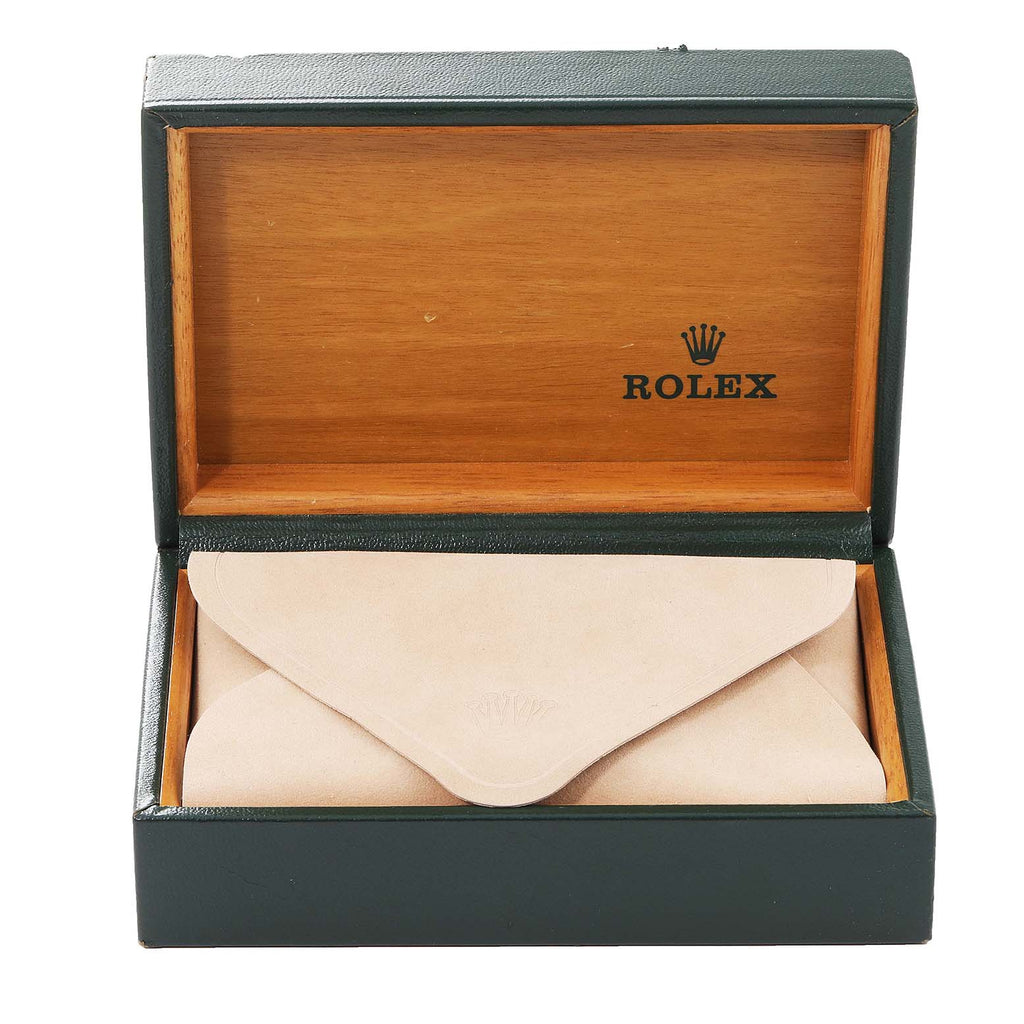 Rolex Oyster Perpetual Steel Yellow Gold Silver Dial Mens Watch 14203