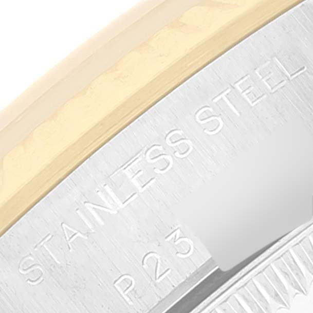 Rolex Oyster Perpetual Steel Yellow Gold White Dial Ladies Watch 76193 Papers