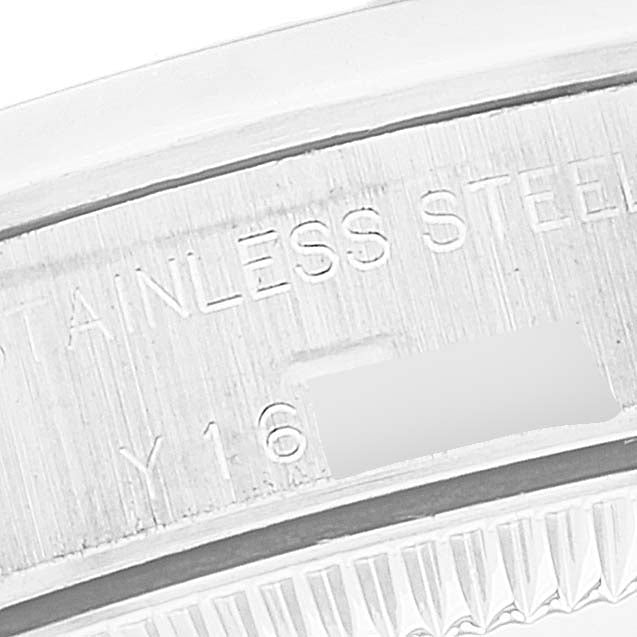 Rolex Oyster Perpetual White Dial Smooth Bezel Steel Ladies Watch 76080 Papers