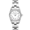 Rolex Oyster Perpetual White Dial Steel Ladies Watch 76030