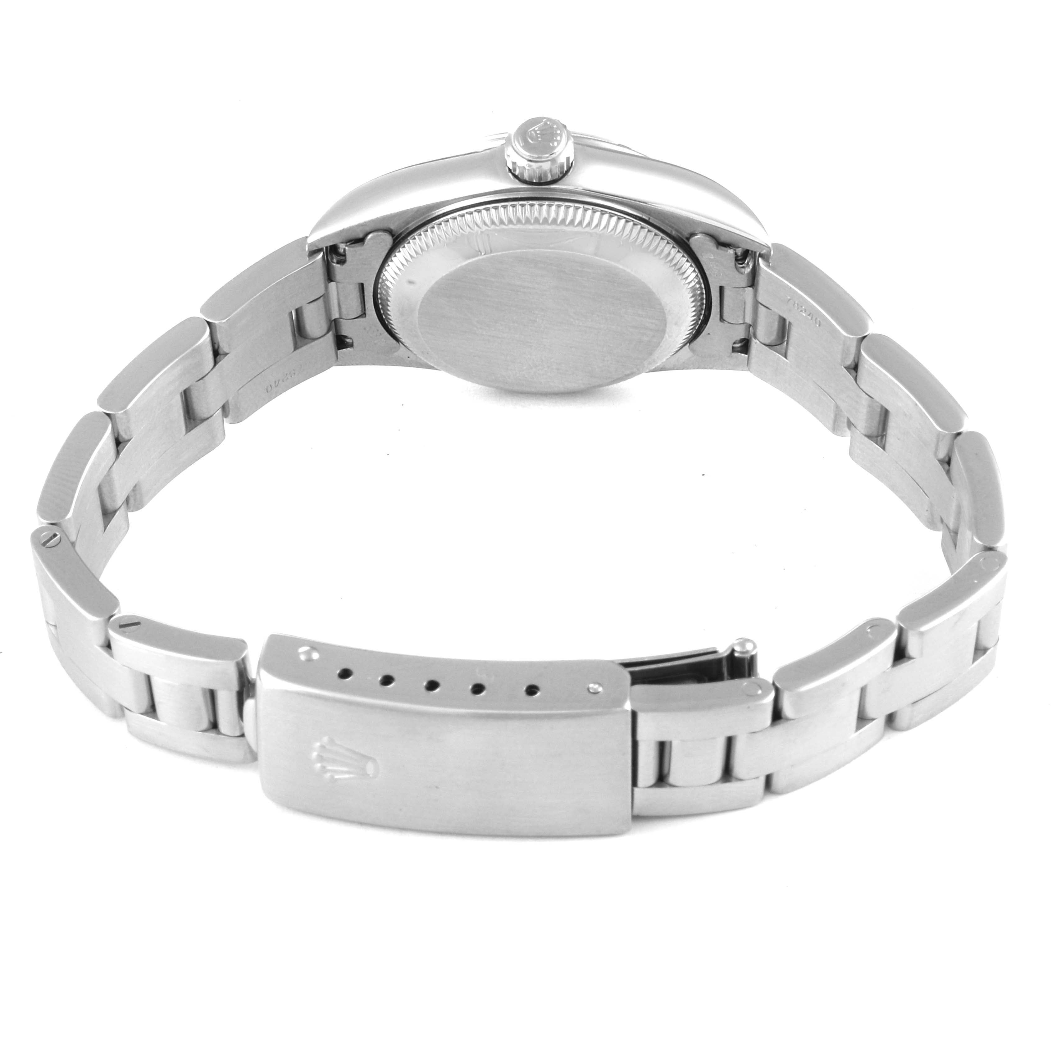 Rolex Oyster Perpetual White Dial Steel Ladies Watch 76030