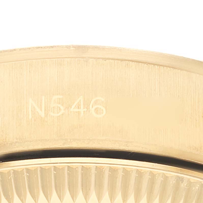 Rolex Oyster Perpetual Yellow Gold Champagne Dial Ladies Watch 67188