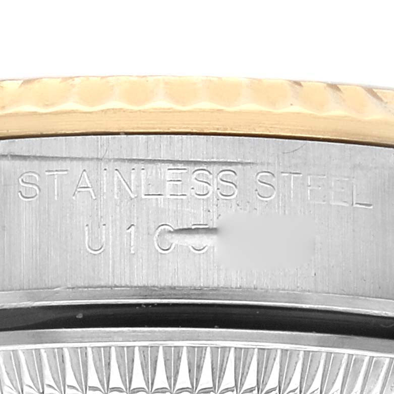 Rolex Oyster Perpetual Yellow Gold Champagne Dial Ladies Watch 67193 Box Papers