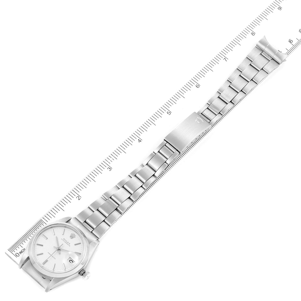 Rolex OysterDate Precision Linen Dial Steel Vintage Mens Watch 6694