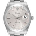 Rolex OysterDate Precision Silver Dial Steel Vintage Mens Watch 6694 Box Papers