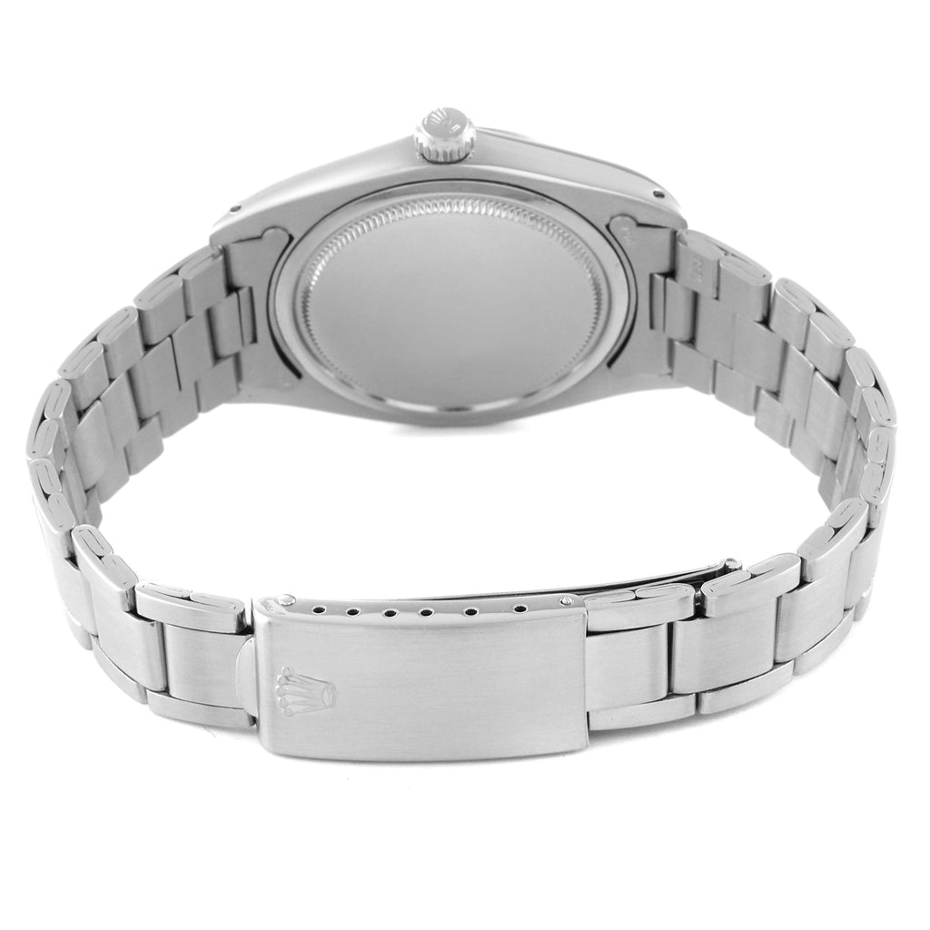 Rolex OysterDate Precision Silver Dial Steel Vintage Mens Watch 6694 Box Papers