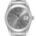 Rolex OysterDate Precision Slate Grey Dial Steel Vintage Mens Watch 6694