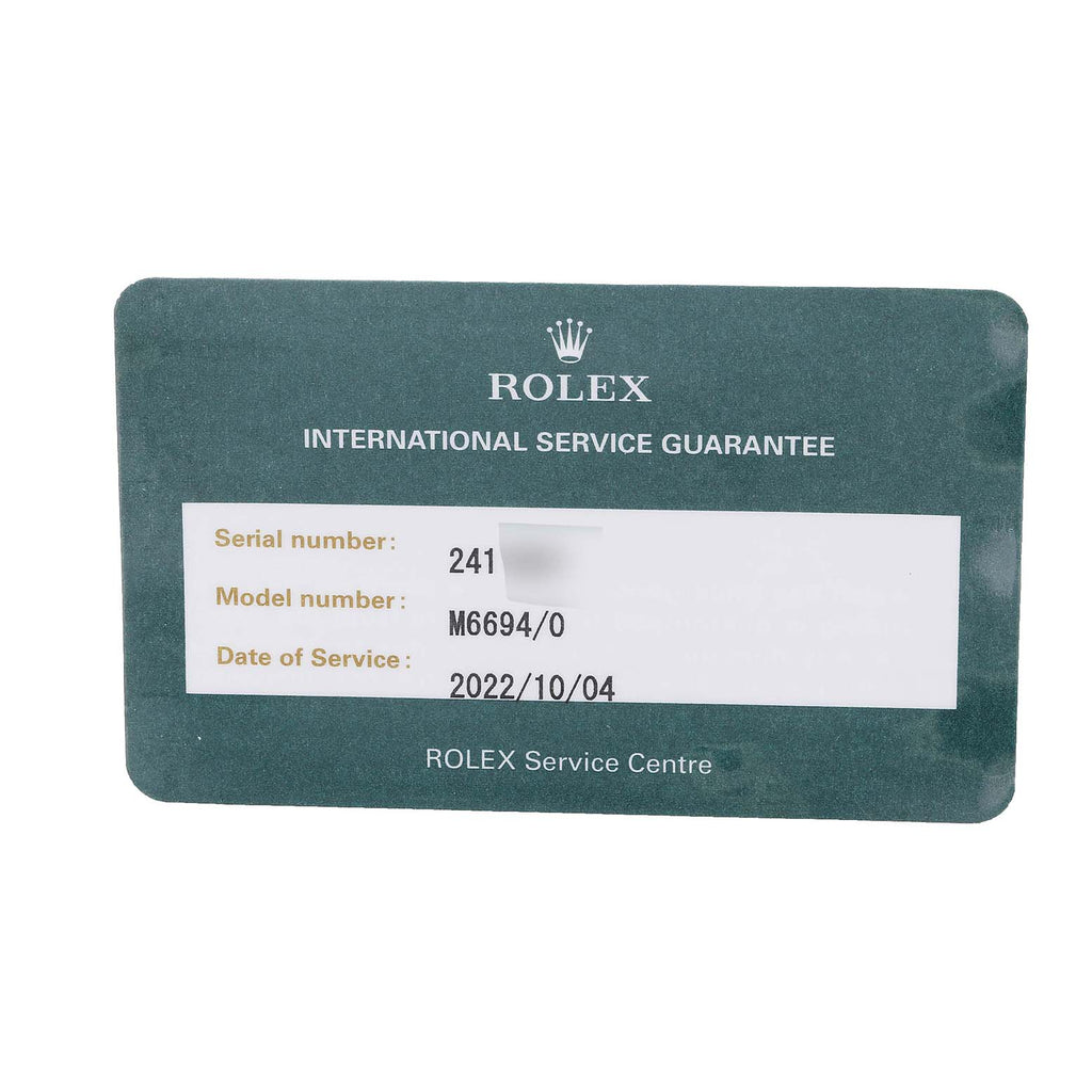 Rolex OysterDate Precision Steel Vintage Mens Watch 6694 Box Service Card