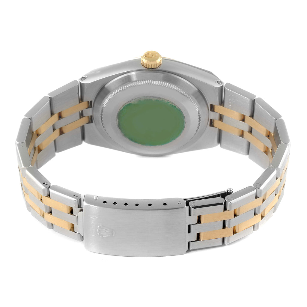 Rolex Oysterquartz Datejust Steel Yellow Gold Diamond Mens Watch 17013