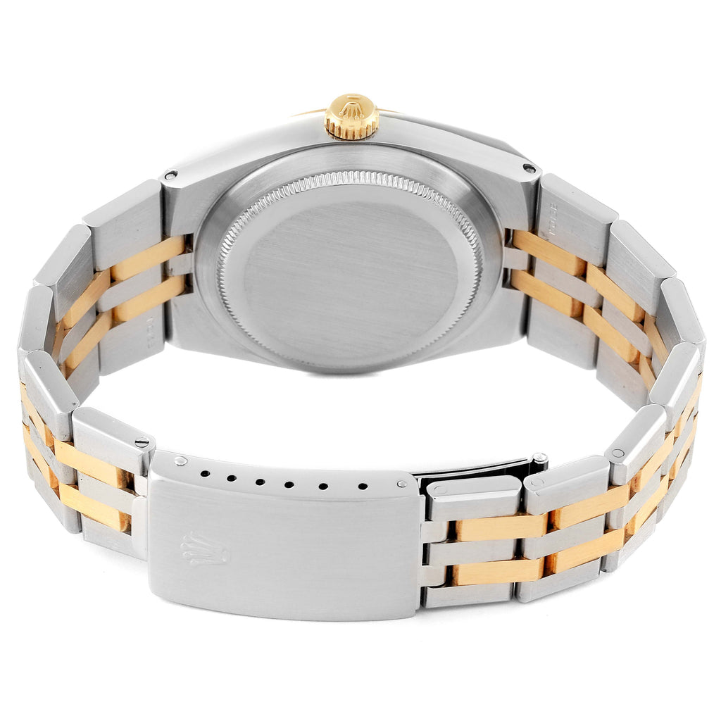 Rolex Oysterquartz Datejust Steel Yellow Gold Diamond Watch 17013 Box Papers