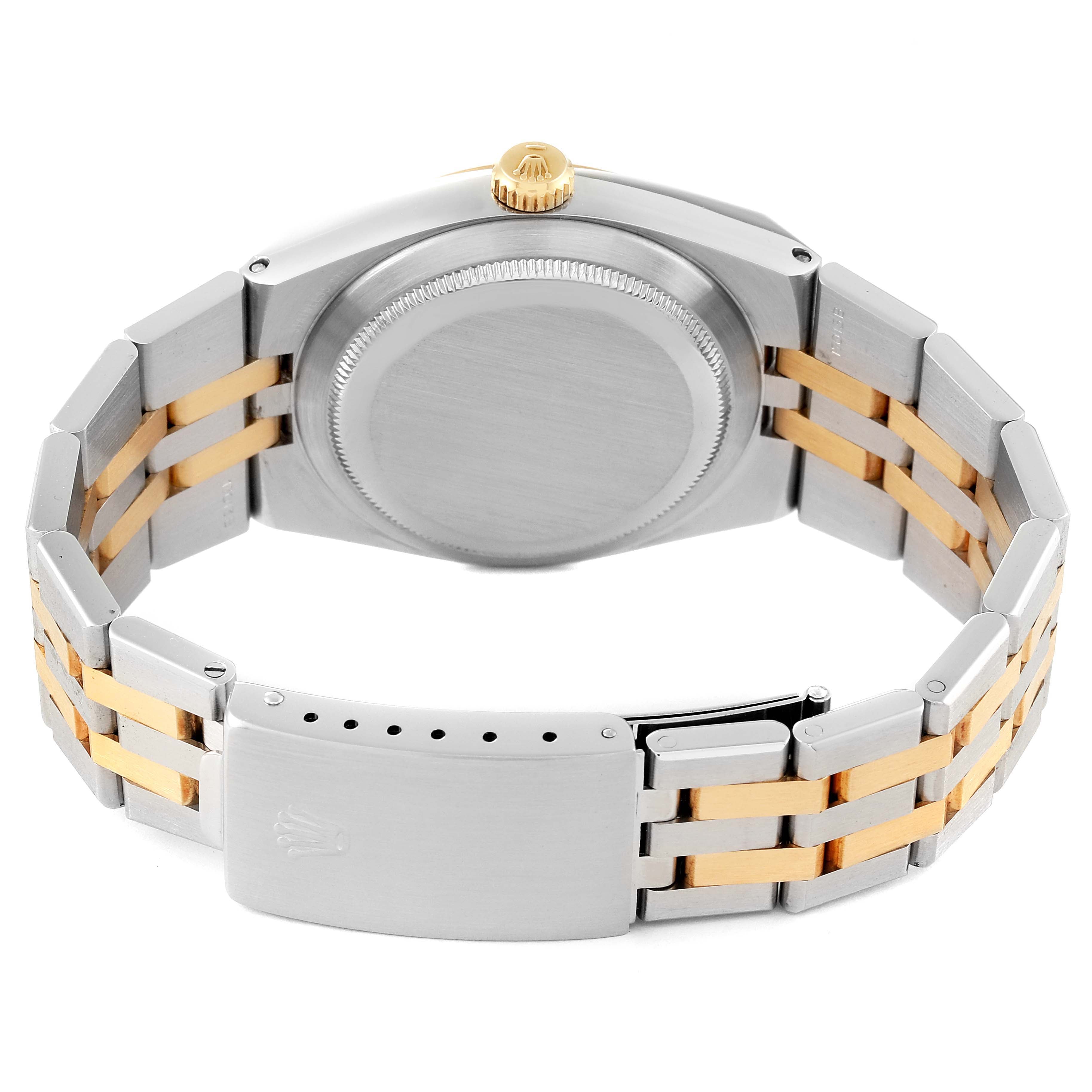 Rolex Oysterquartz Datejust Steel Yellow Gold Diamond Watch 17013 Box Papers