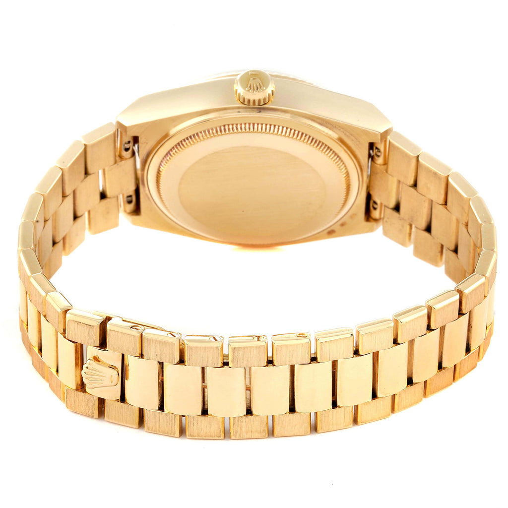 Rolex Oysterquartz President Day-Date Yellow Gold Mens Watch 19018 Papers