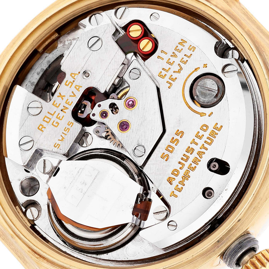 Rolex Oysterquartz President Day-Date Yellow Gold Mens Watch 19018 Papers