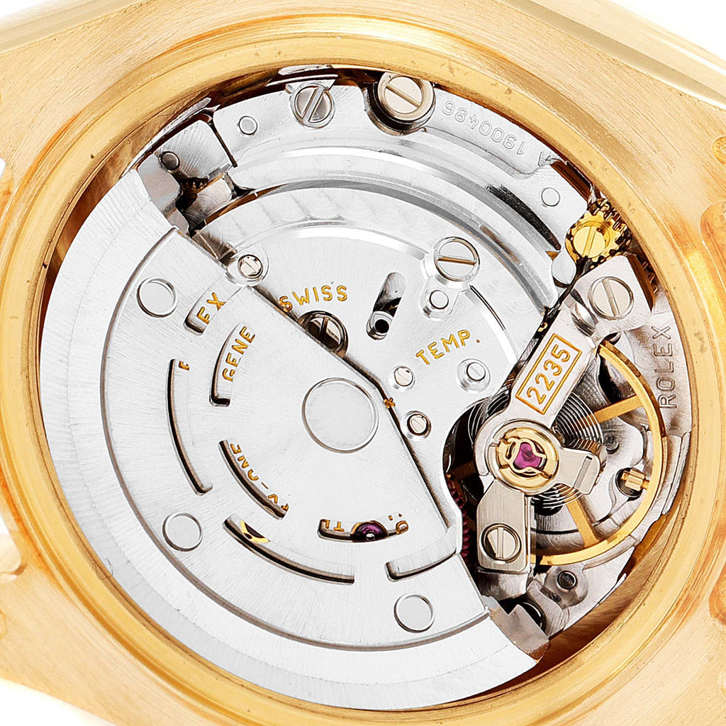 Rolex Pearlmaster Yellow Gold Mother of Pearl Diamond Ladies Watch 80318