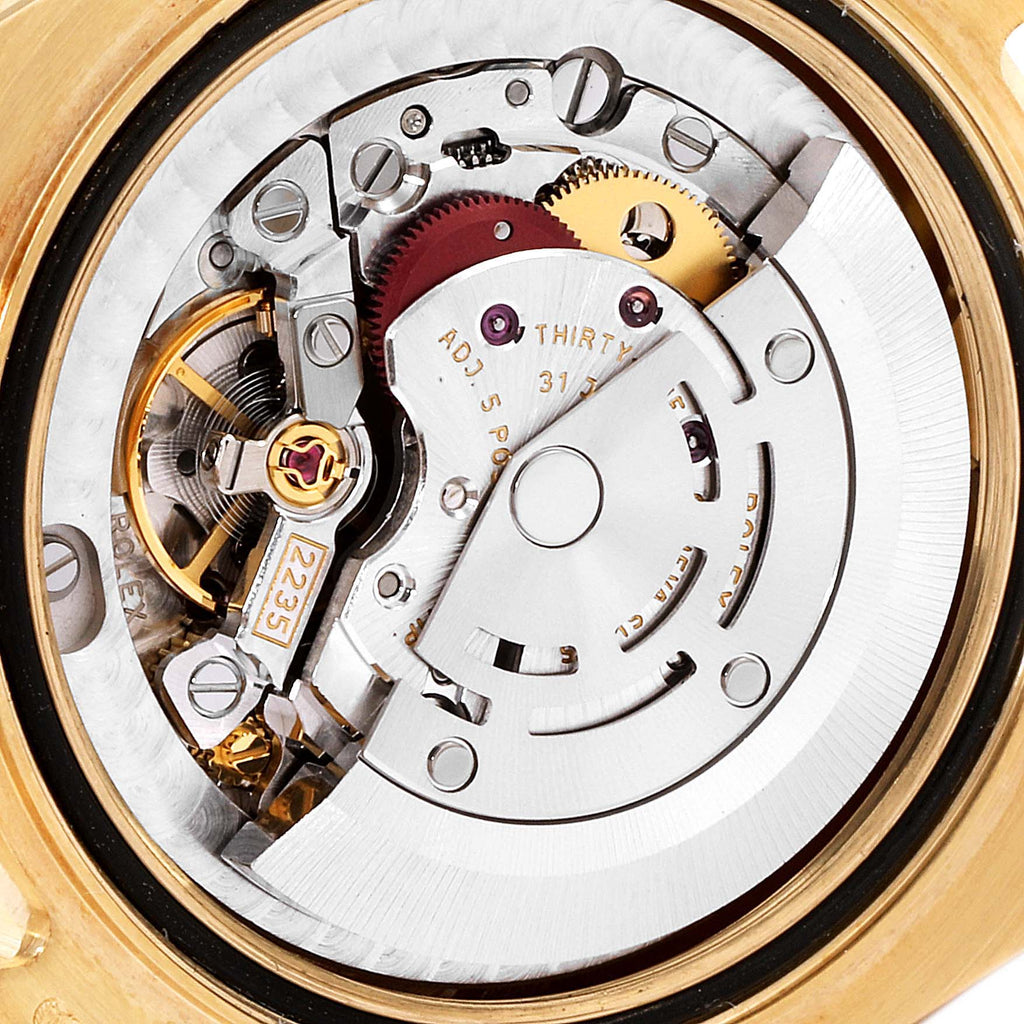 Rolex Pearlmaster 34mm Midsize Yellow Gold MOP Diamond Ladies Watch 81318