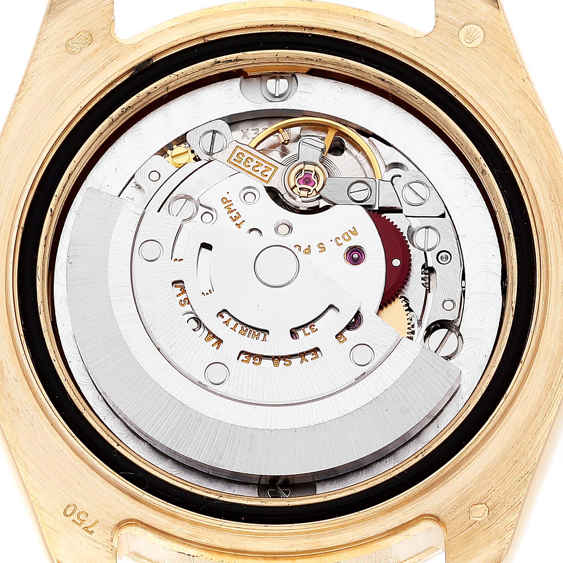 Rolex Pearlmaster 34mm Yellow Gold MOP Diamond Ladies Watch 81158 Box Papers