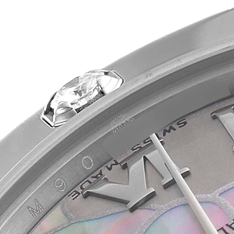 Rolex Pearlmaster Midsize White Gold Mother of Pearl Diamond Ladies Watch 81319 Box Card