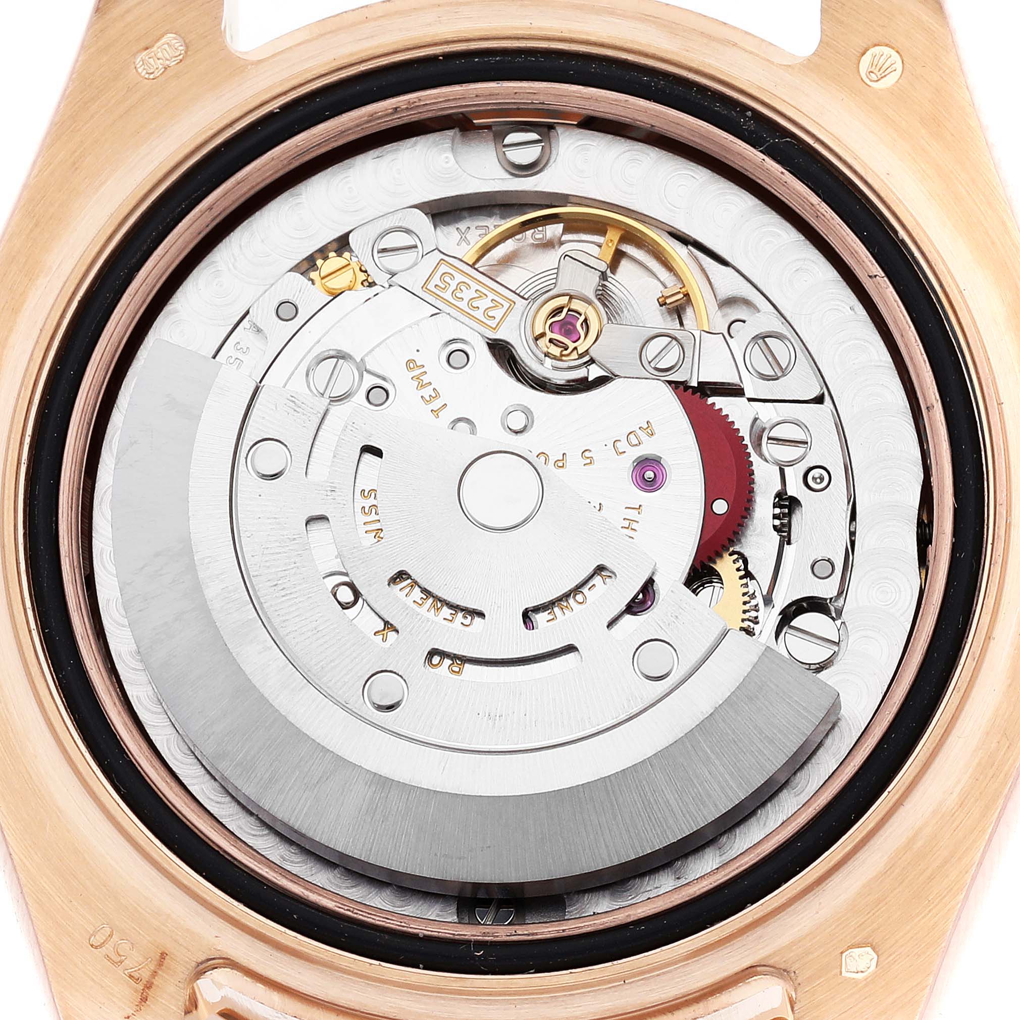Rolex Pearlmaster Rose Gold Mother of Pearl Diamond Ladies Watch 81315 Box Card