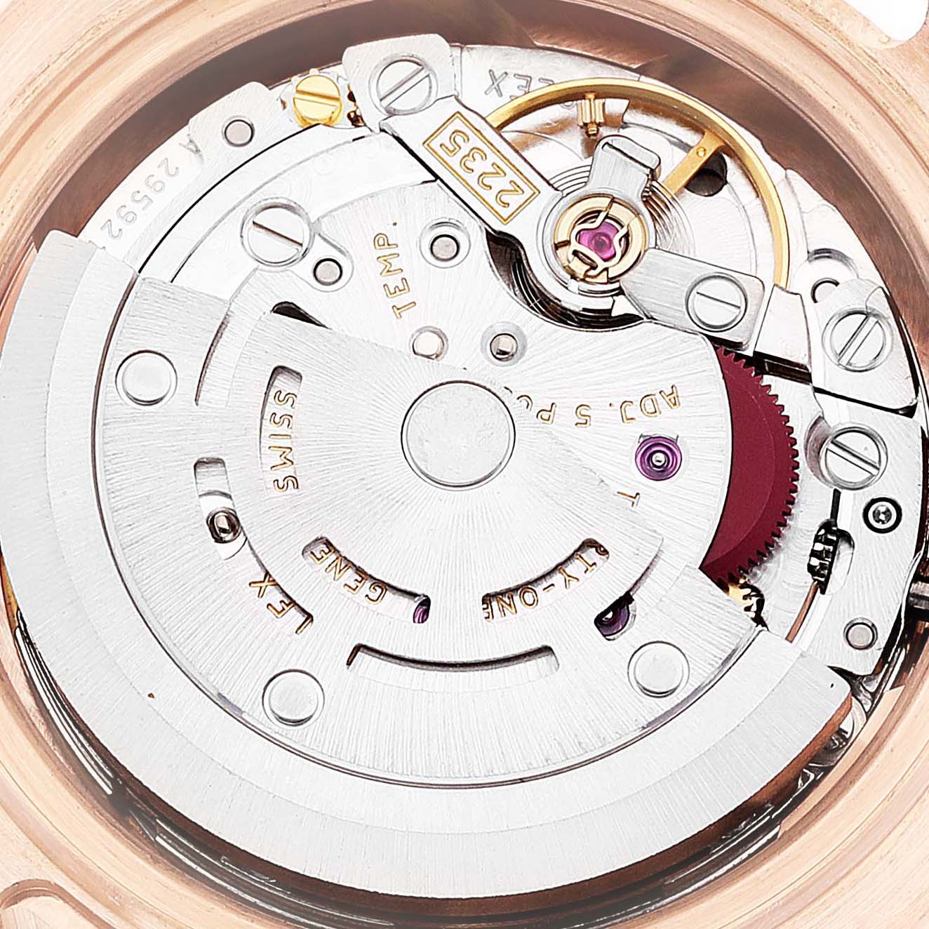 Rolex Pearlmaster Rose Gold Mother of Pearl Diamond Dial Ladies Watch 80315