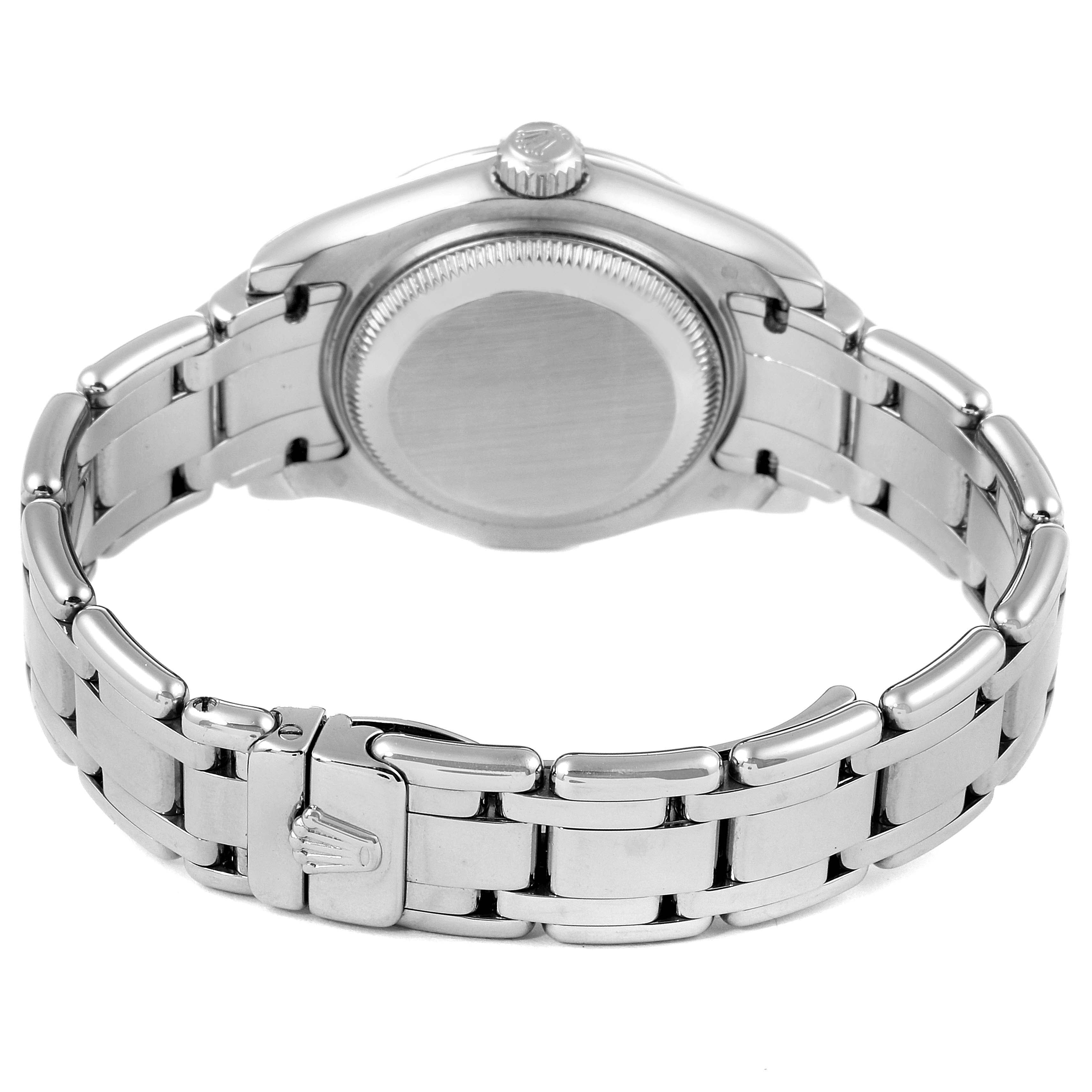 Rolex Pearlmaster White Gold Mother of Pearl Diamond Ladies Watch 69359