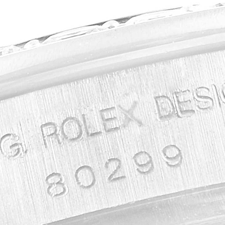 Rolex Pearlmaster  White Gold MOP Diamond Ladies Watch 80299 Papers