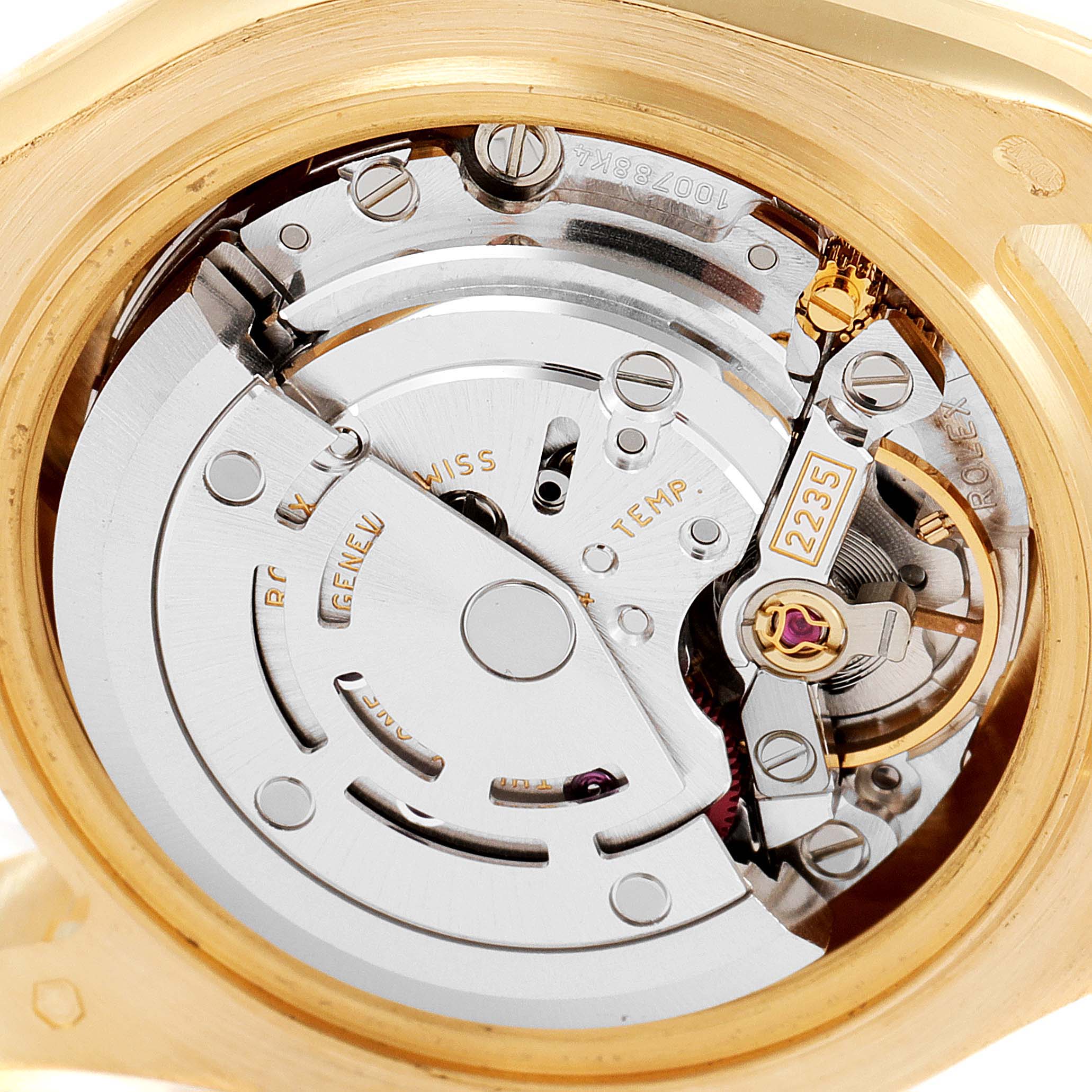 Rolex Pearlmaster Yellow Gold MOP Diamond Ladies Watch 80298 Box Card