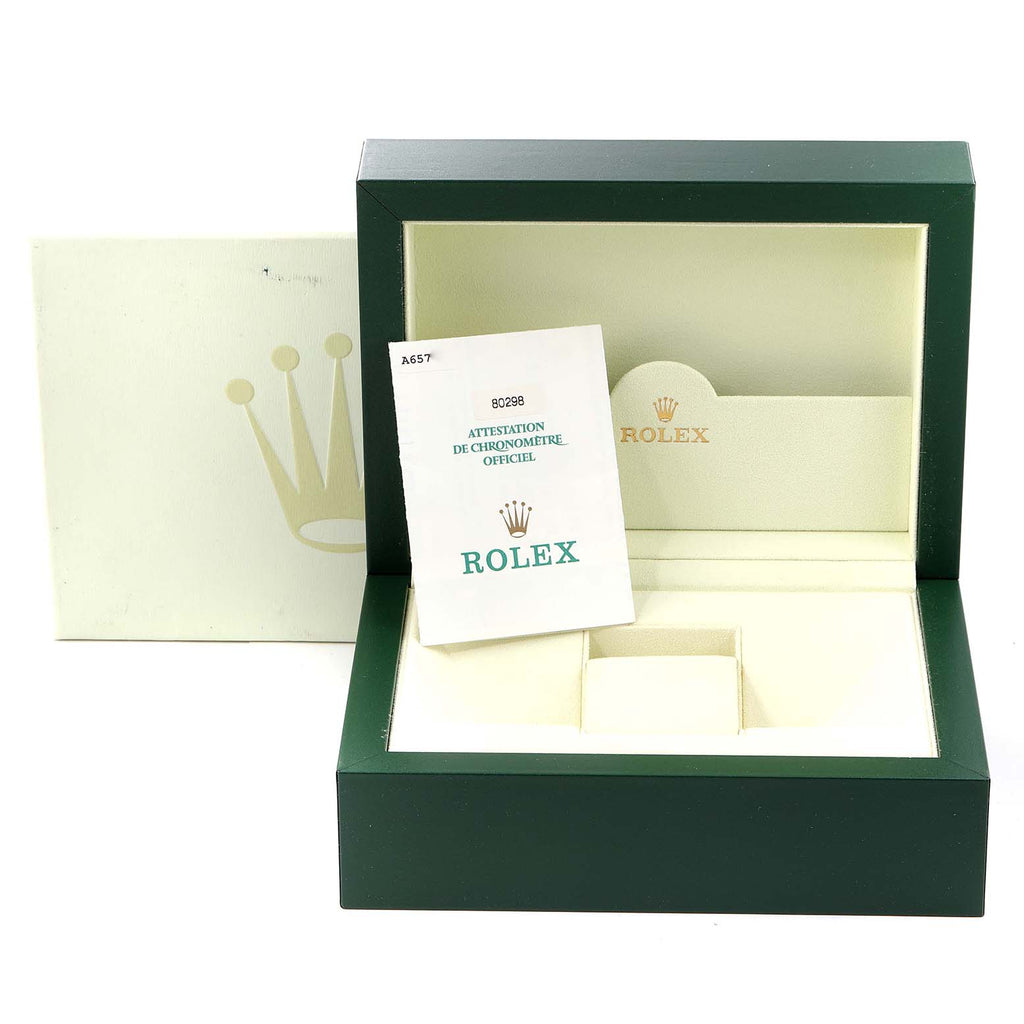 Rolex Pearlmaster Yellow Gold MOP Diamond Ladies Watch 80298 NOS
