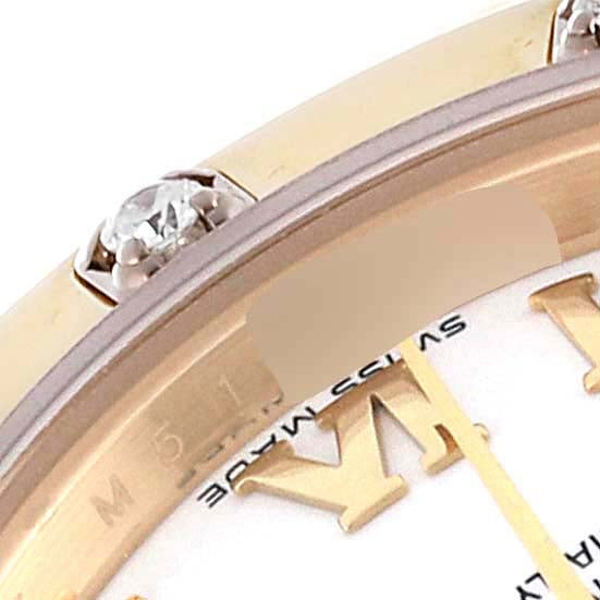 Rolex Pearlmaster Yellow Gold White Dial Diamond Ladies Watch 80318 Box Card