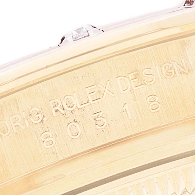 Rolex Pearlmaster Yellow Gold White Dial Diamond Ladies Watch 80318 Box Card