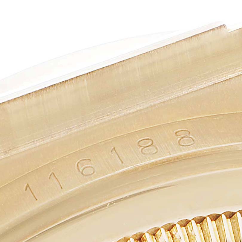 Rolex Datejust Yellow Gold MOP Diamond Dial Mens Watch 116188
