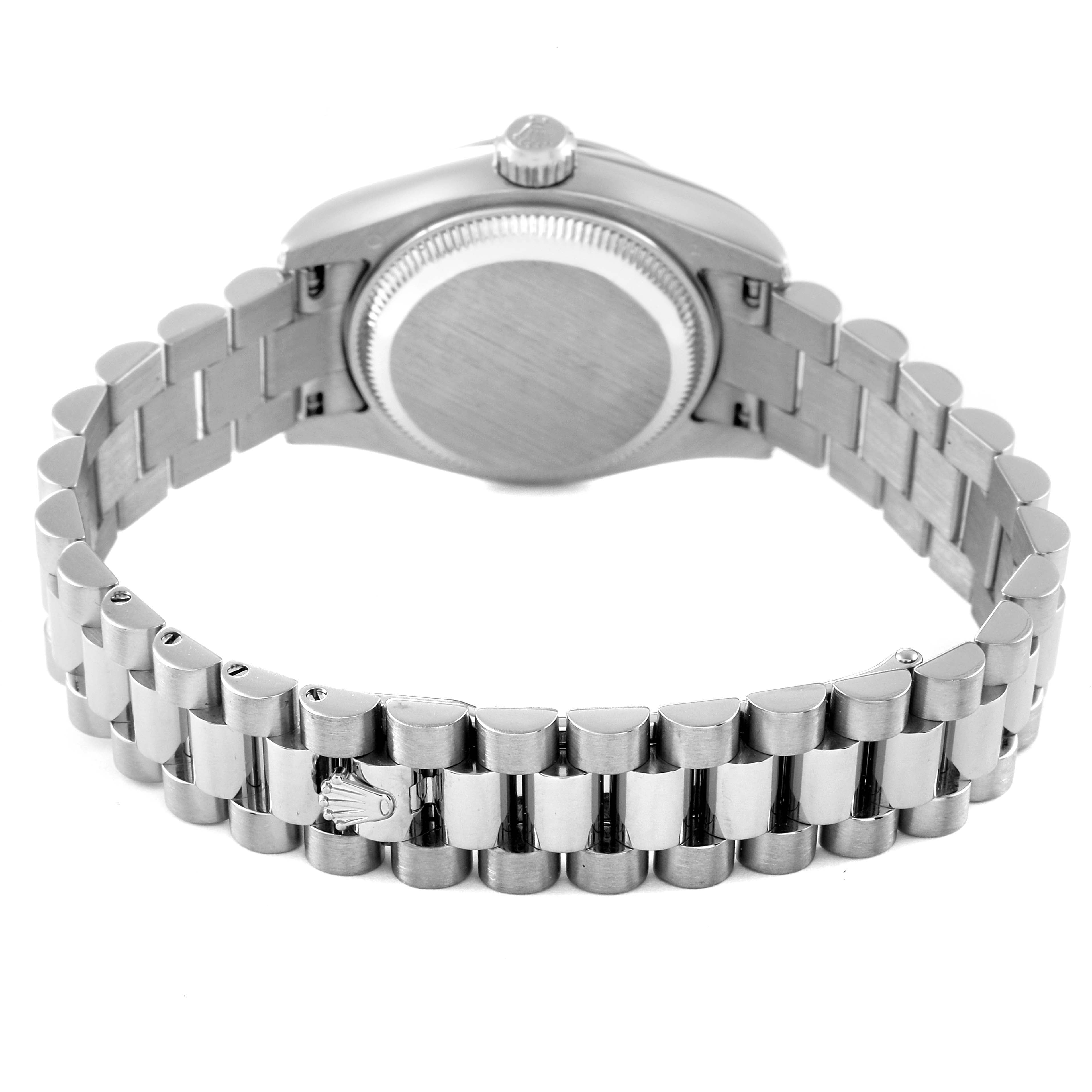 Rolex President White Gold Mother of Pearl Diamond Ladies Watch 179239