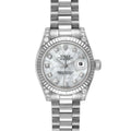 Rolex President White Gold Mother of Pearl Diamond Ladies Watch 179239