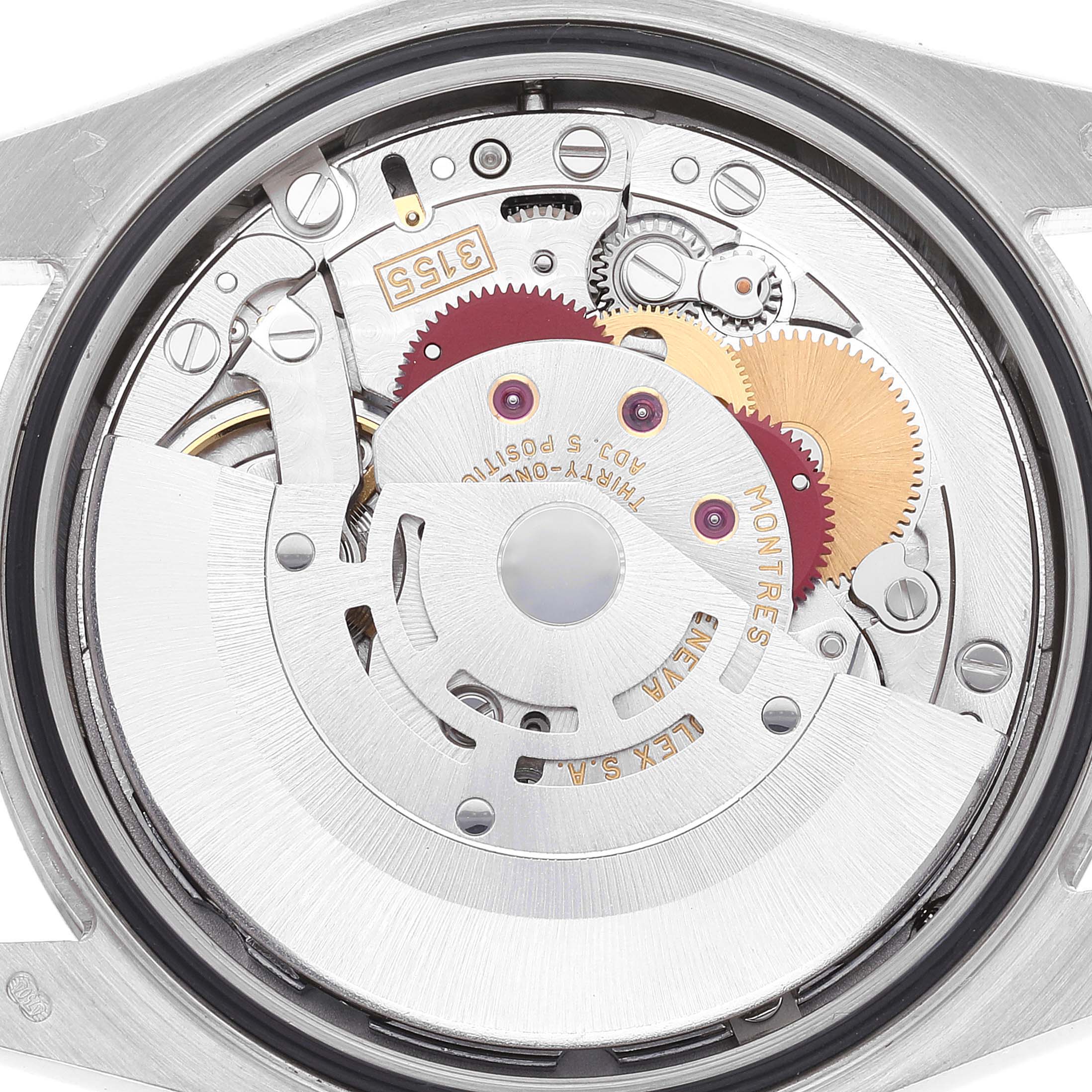 Rolex President Day-Date 18k White Gold Diamond Mens Watch 118339 Box Papers