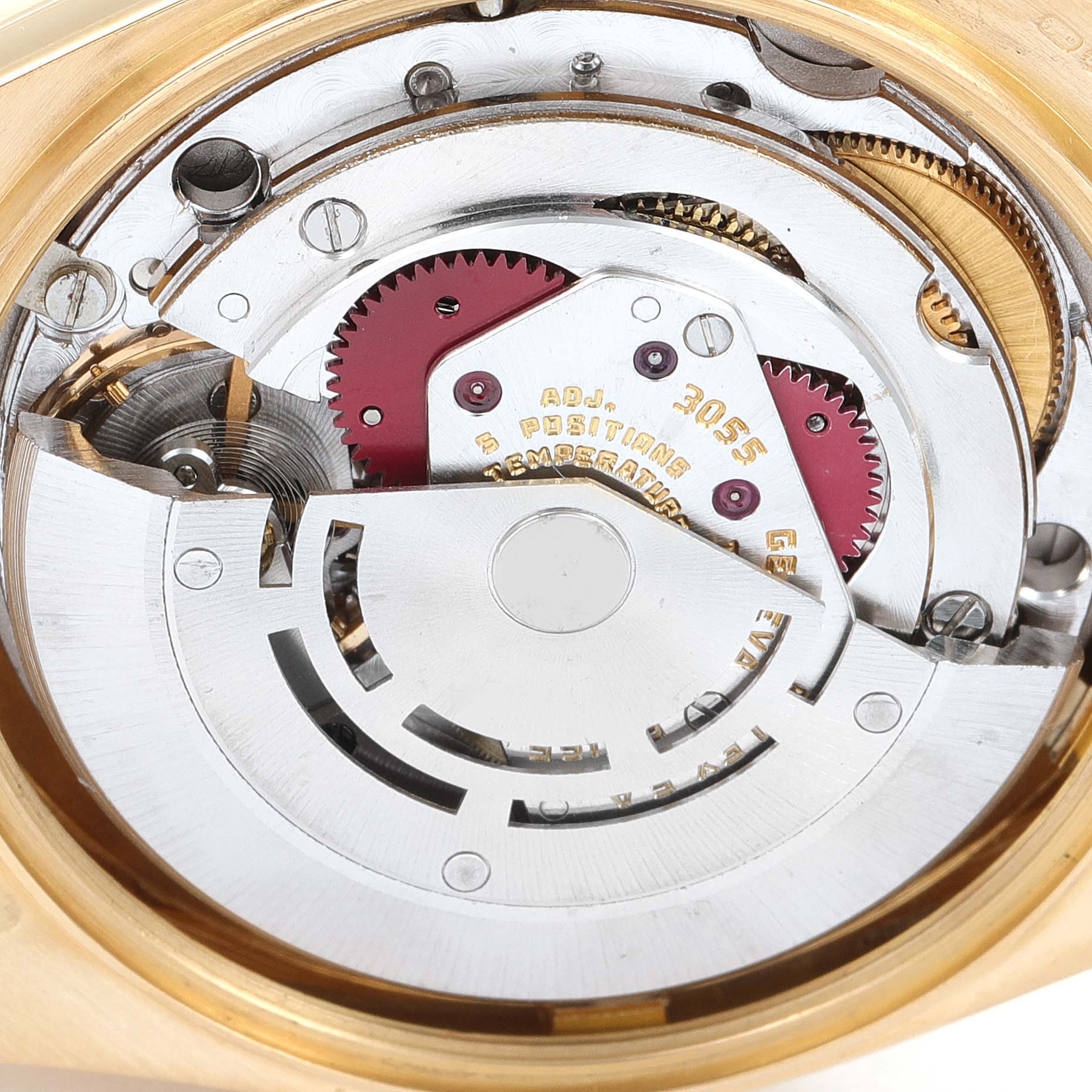Rolex President Day-Date 18k Yellow Gold Bark Finish Mens Watch 18078