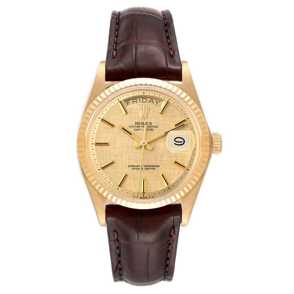 Rolex President Day-Date 18K Yellow Gold Sigma Dial Vintage Mens Watch 1803