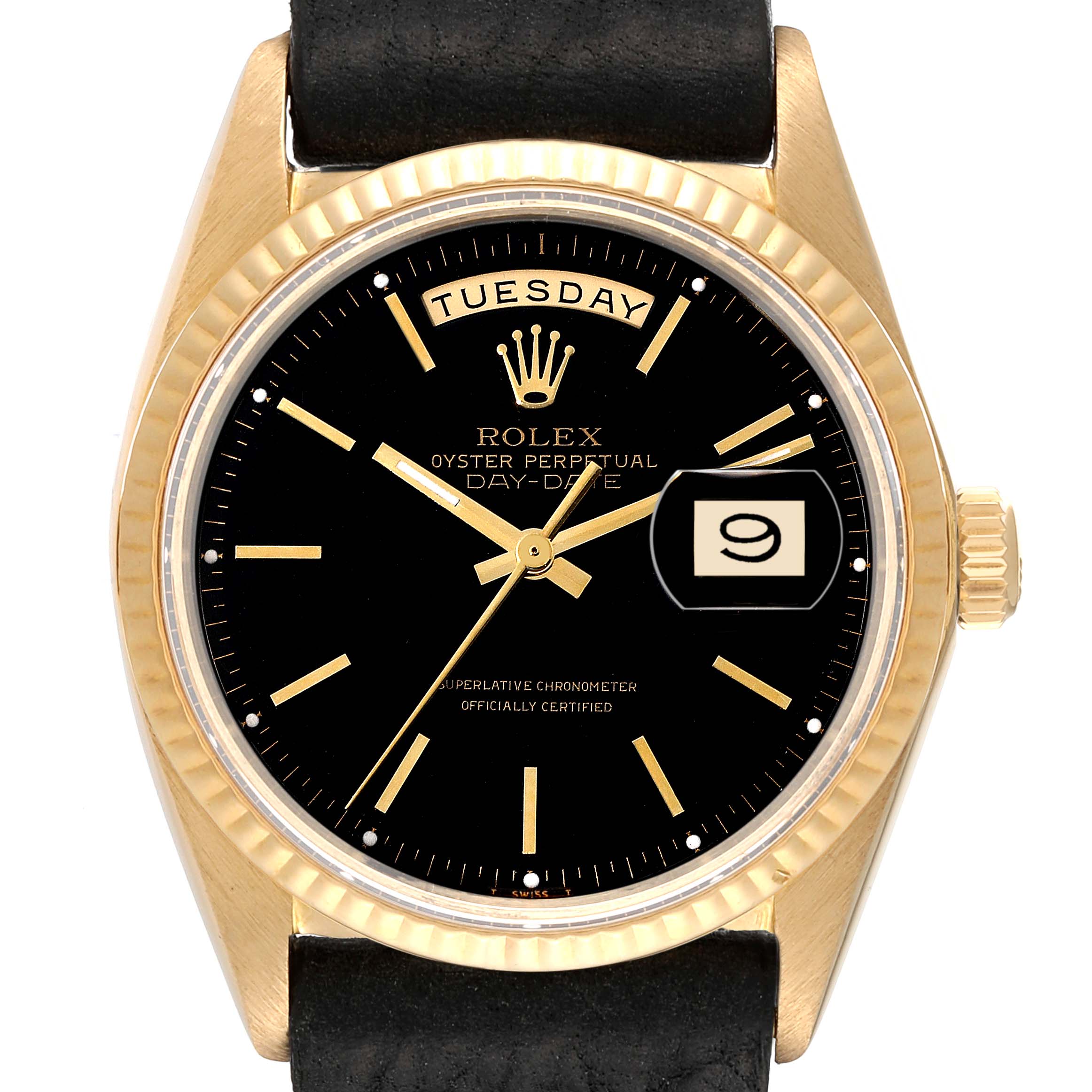 Rolex President Day-Date 18k Yellow Gold Vintage Mens Watch 1803