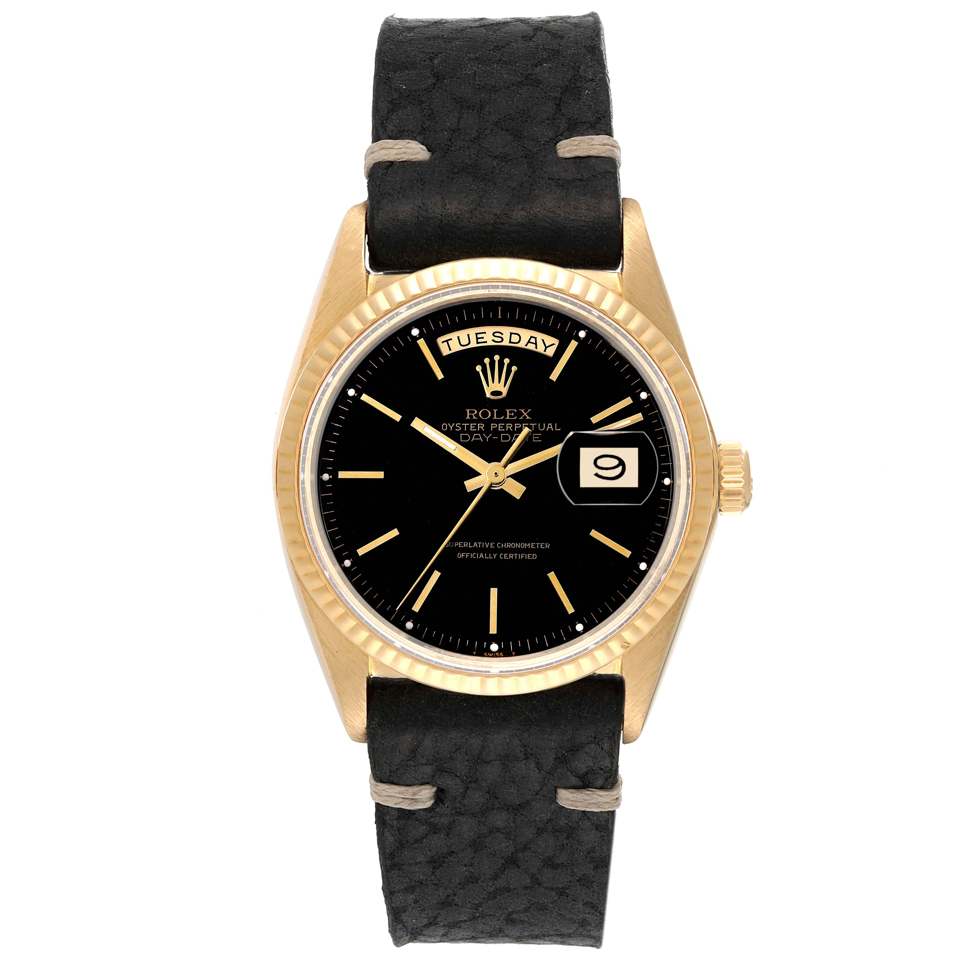 Rolex President Day-Date 18k Yellow Gold Vintage Mens Watch 1803