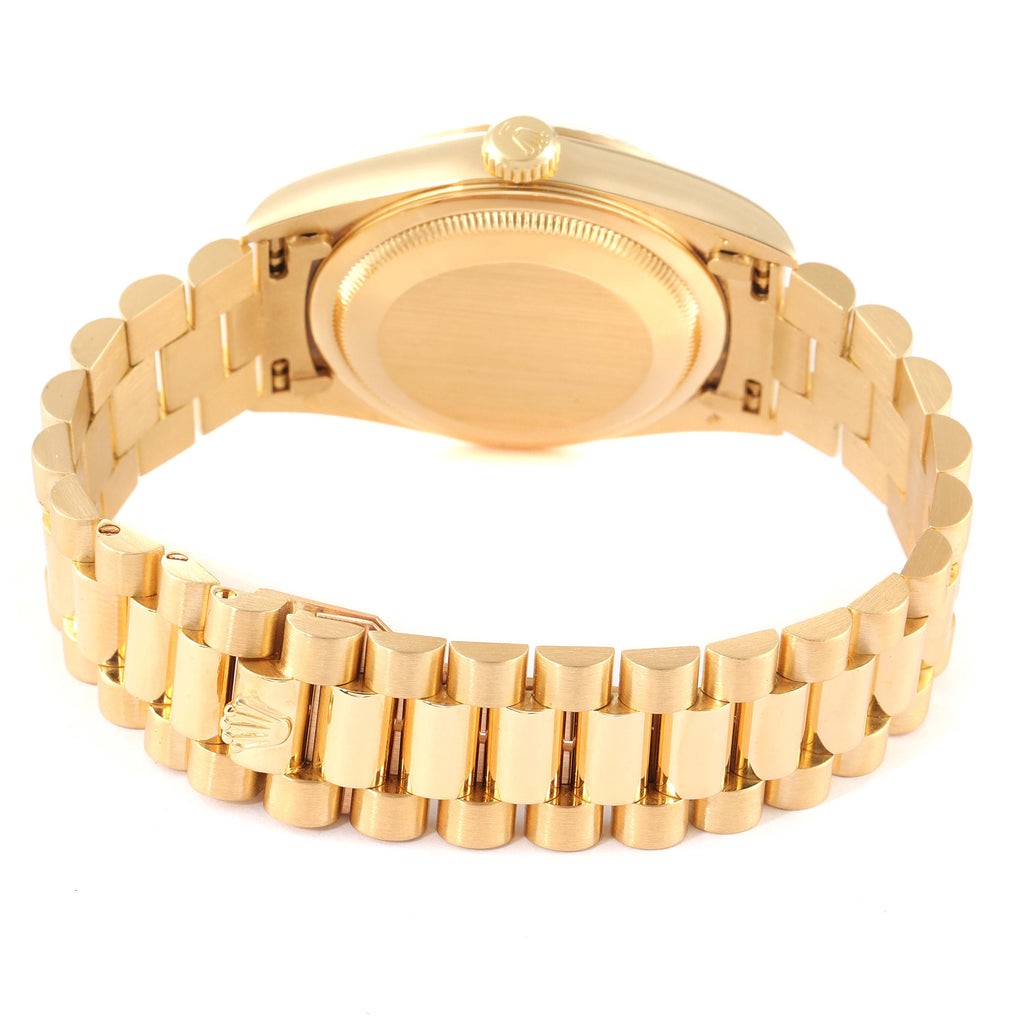 Rolex President Day-Date 18k Yellow Gold White Dial Mens Watch 18238