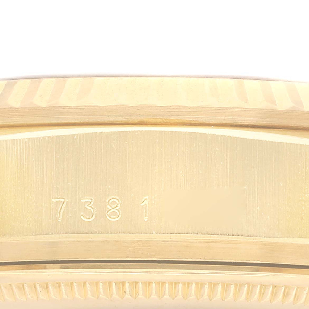 Rolex President Day-Date 36 White Dial Yellow Gold Mens Watch 18038