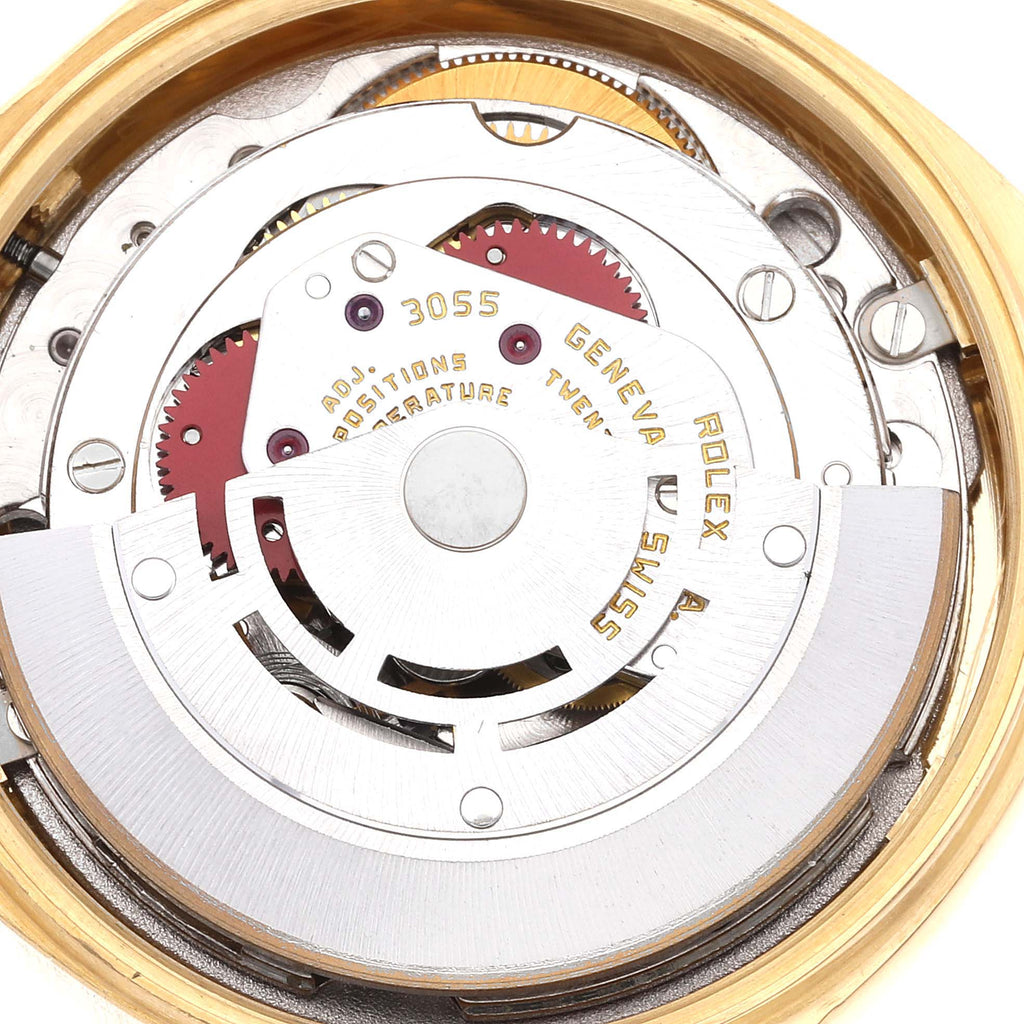 Rolex President Day-Date 36 White Dial Yellow Gold Mens Watch 18038