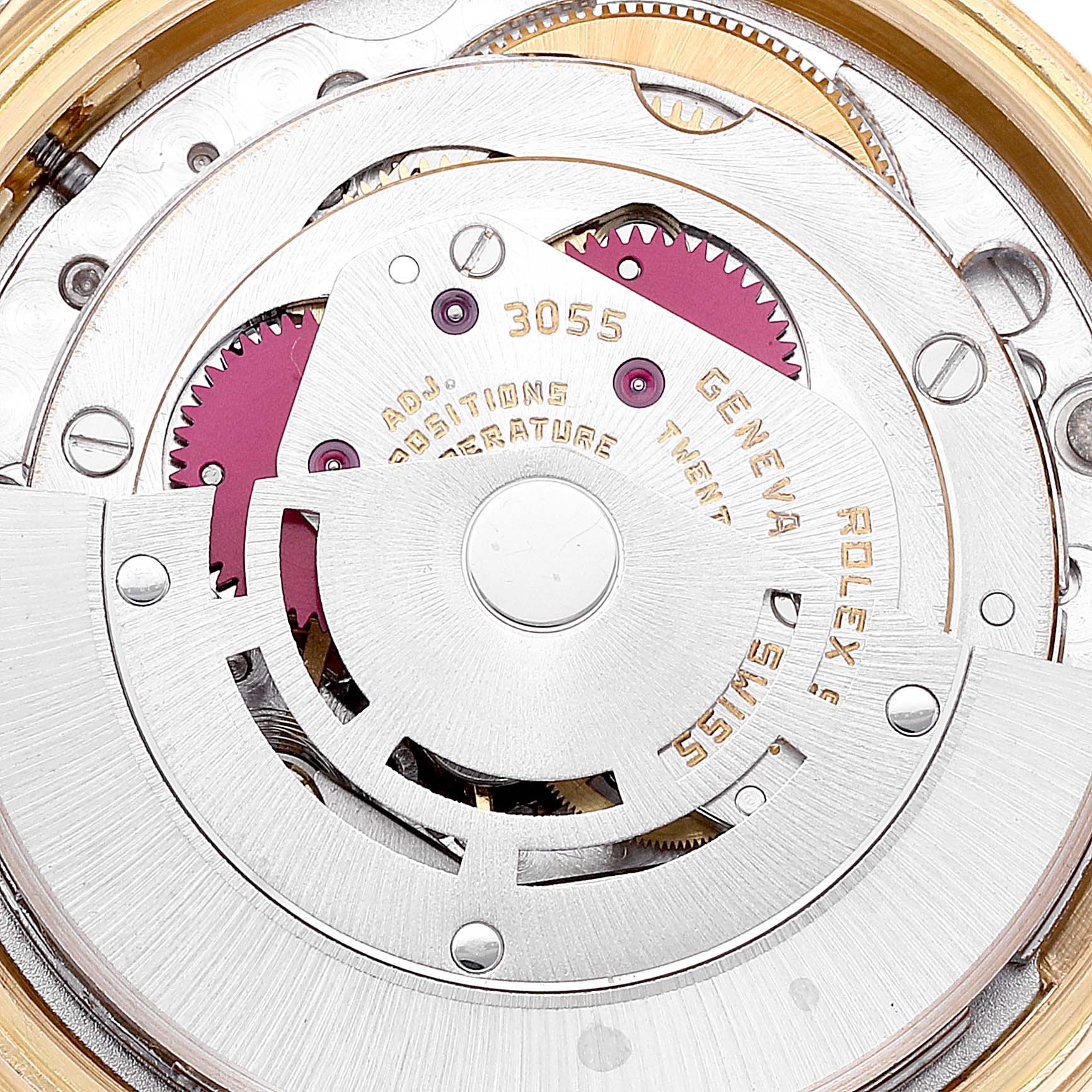 Rolex President Day-Date 36 Yellow Gold Bark Finish Mens Watch 18078
