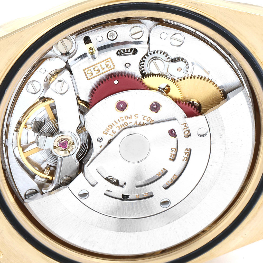 Rolex President Day-Date 36 Yellow Gold Diamond Mens Watch 18238