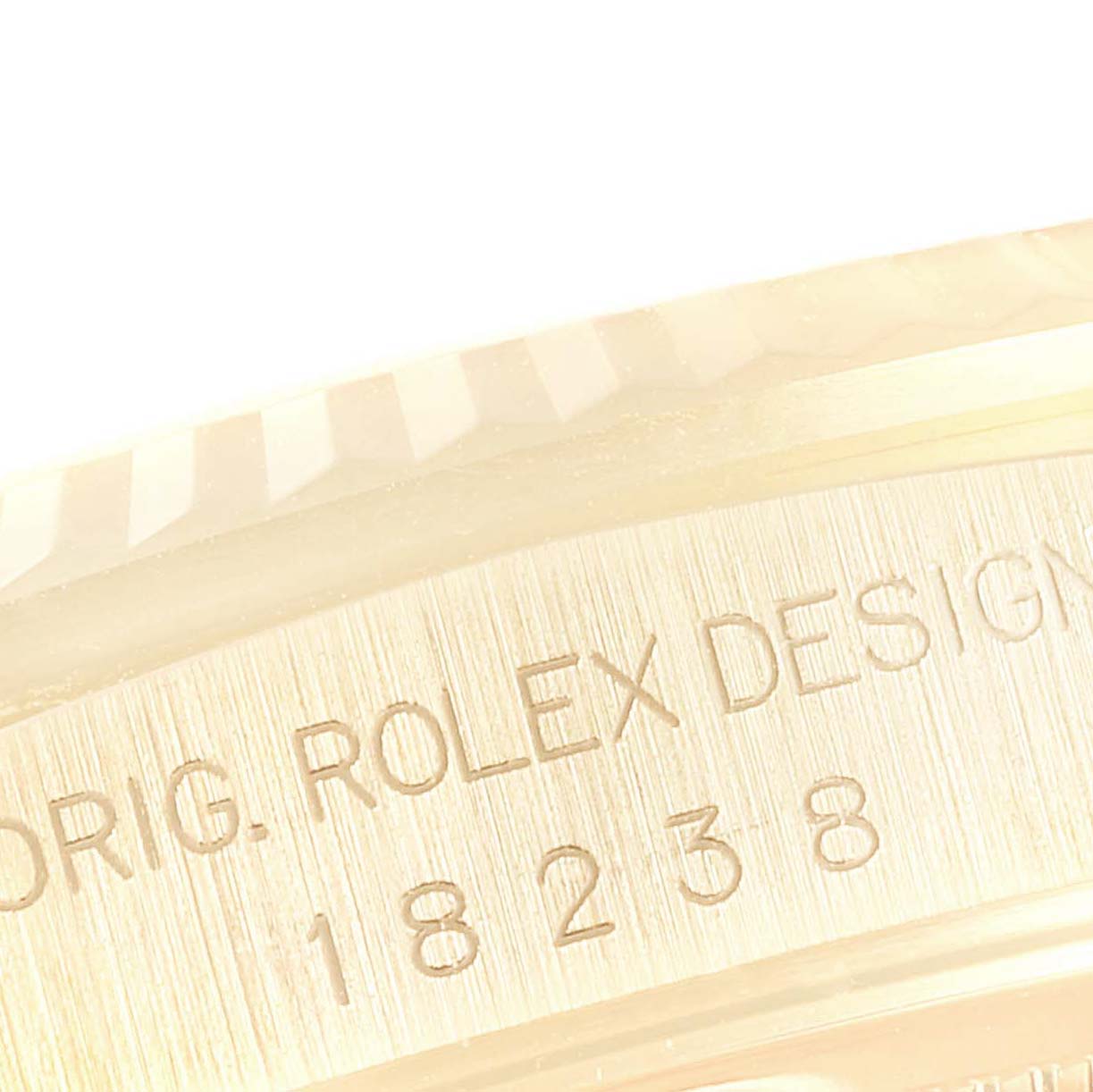 Rolex President Day-Date 36 Yellow Gold Diamond Mens Watch 18238