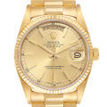 Rolex President Day-Date 36mm 18k Yellow Gold Mens Watch 18038