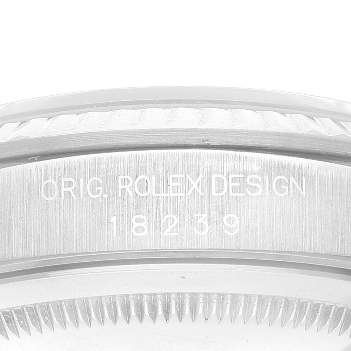Rolex President Day-Date 36mm White Gold Silver Dial Mens Watch 18239