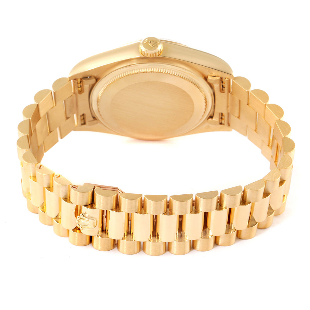 Rolex President Day-Date 36mm Yellow Gold Champagne Dial Mens Watch 18038