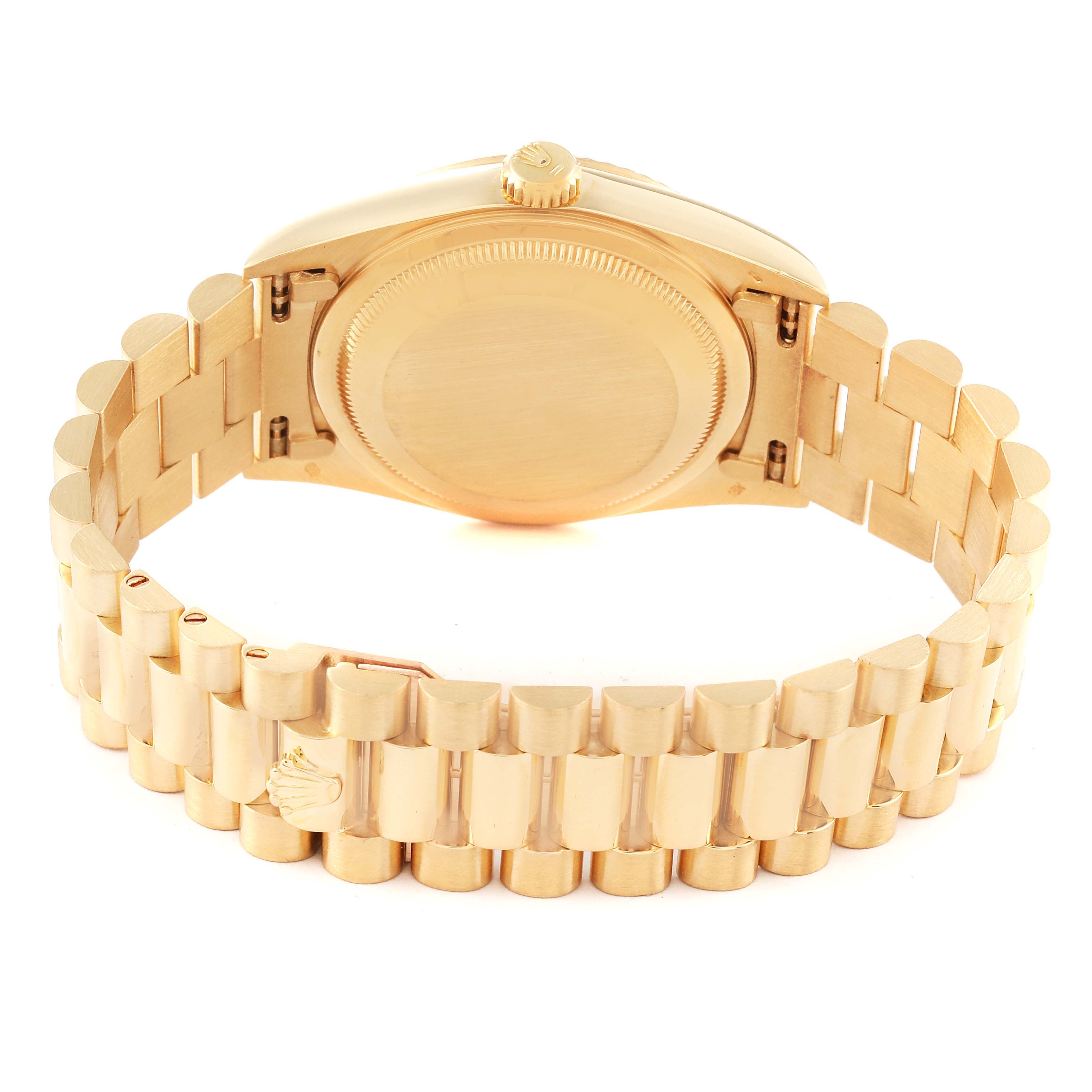 Rolex President Day-Date 36mm Yellow Gold Diamond Dial Mens Watch 18238